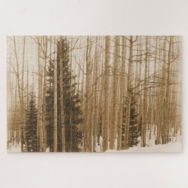 Sepia Forest Maze - 20x30 - 1014 pieces Jigsaw Puzzle (Horizontal)