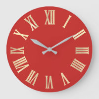 Sepia Gold Red Vivid Metallic Silver Roman Numbers