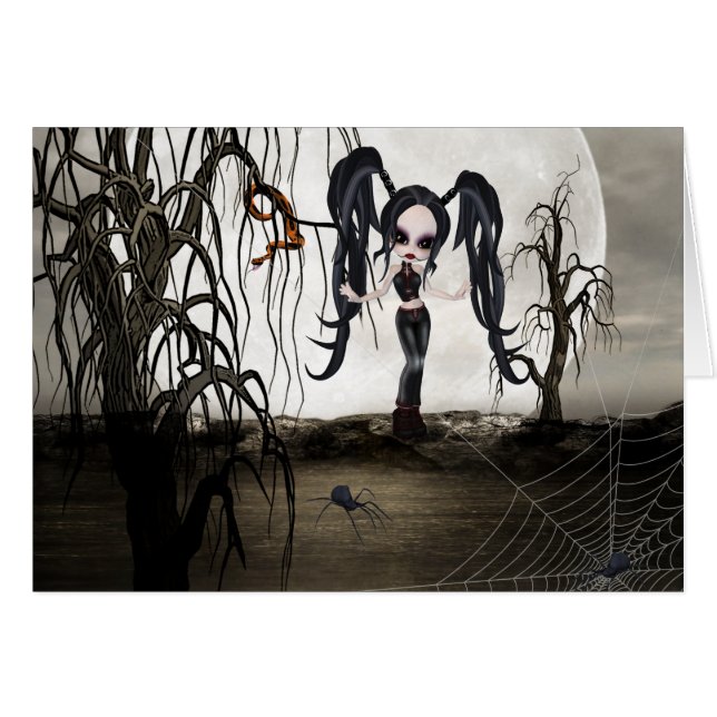 Sepia Goth Girl (Front Horizontal)