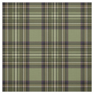 Sepia green/blue/yellow/white/black  stripe plaid fabric