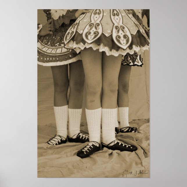 Sepia Irish Dance Poster (Front)