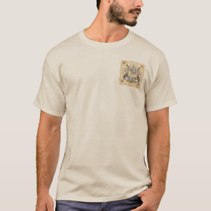 Sepia knight Shield surname T-Shirt