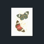 Sepia Leaves with Colourful Butterflies Canvas Print<br><div class="desc">The wings of these colourful butterflies stand out wonderfully against the sepia tones of the hand drawn leaves in this piece. The captivating beauty of this print would look amazing in your home. Buy a copy today!</div>