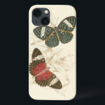 Sepia Leaves with Colourful Butterflies iPhone 13 Case<br><div class="desc">The wings of these colourful butterflies stand out wonderfully against the sepia tones of the hand drawn leaves in this piece. The captivating beauty of this print would look amazing in your home. Buy a copy today!</div>