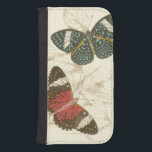 Sepia Leaves with Colourful Butterflies Samsung S4 Wallet Case<br><div class="desc">The wings of these colourful butterflies stand out wonderfully against the sepia tones of the hand drawn leaves in this piece. The captivating beauty of this print would look amazing in your home. Buy a copy today!</div>