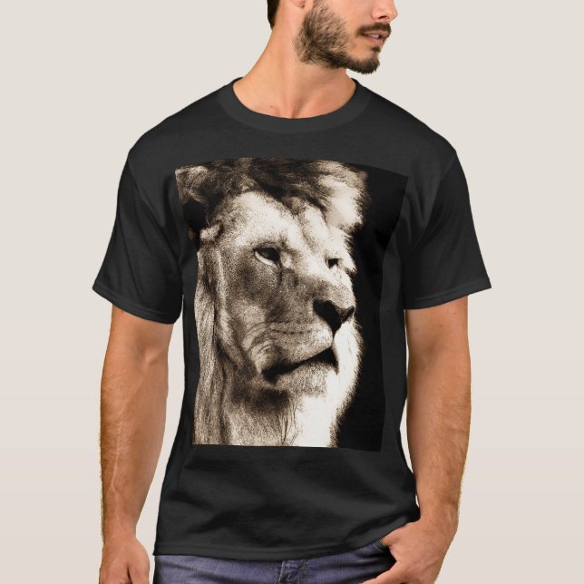 Sepia Lion T-Shirt (Front)
