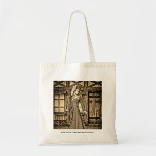 Sepia Mediaeval Princess Renaissance Art Tote Bag