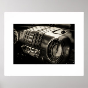 Sepia Mercury Eight Dashboard Poster Print