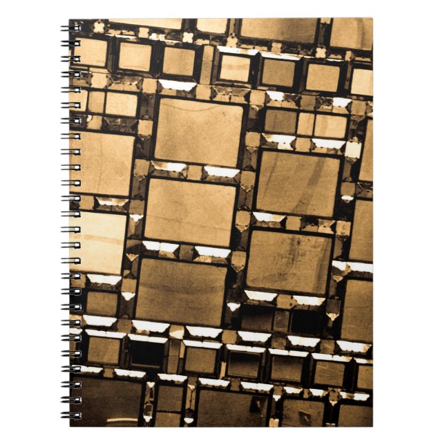 Sepia Mirror Pattern Notebook (Front)