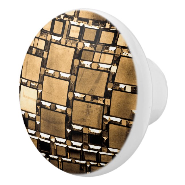 Sepia Mirrors Ceramic Knob (Right)