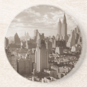 Sepia New York City Coaster