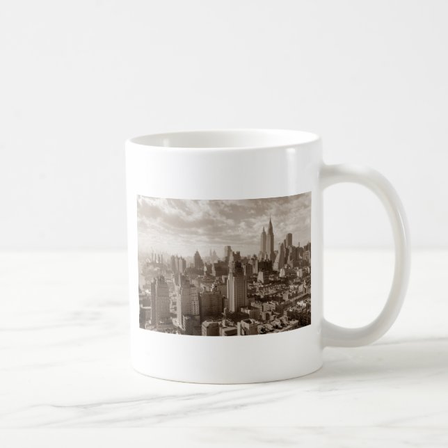 Sepia New York City Coffee Mug (Right)