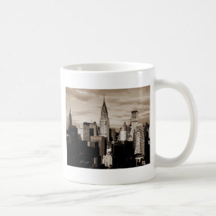 Sepia New York City Ink Sketch Coffee Mug