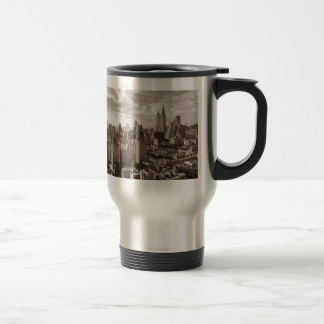 Sepia New York City Travel Mug (Right)