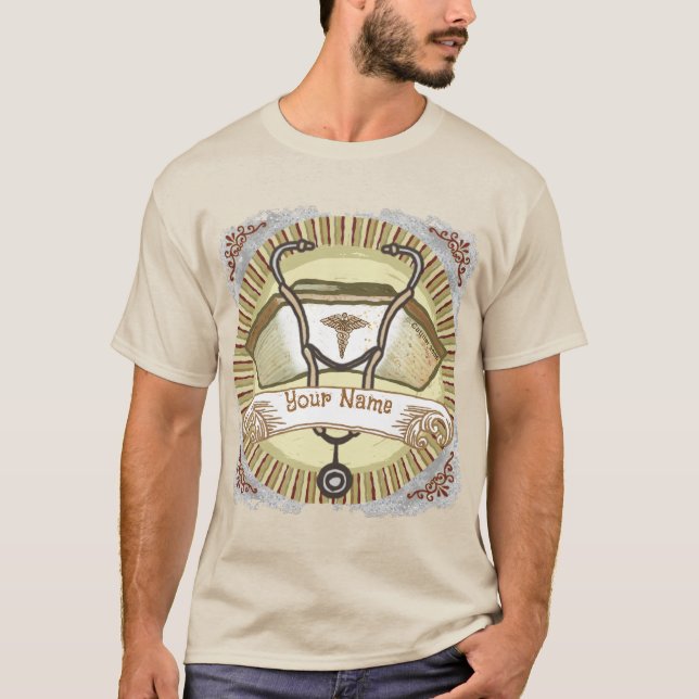 Sepia nurse cap T-Shirt (Front)
