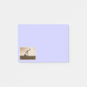 Sepia Oil Well Pumping Unit (cornflower blue) Post-it Notes
