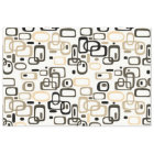 Sepia ovals, colourful geometric shapes pattern
