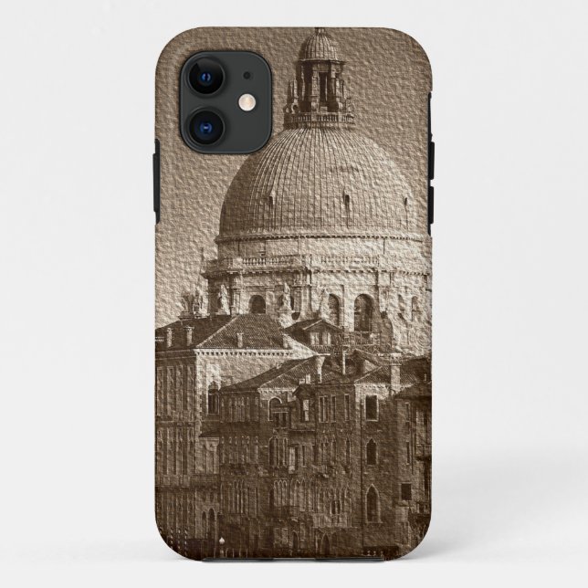 Sepia Paper Effect Venice Grand Canal Case-Mate iPhone Case (Back)