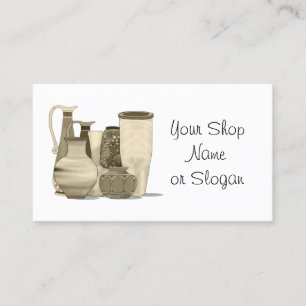 Sepia Pottery Shop Business Card