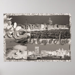 Sepia print, Le Cap d'Agde, France Poster