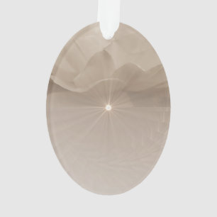 Sepia Rose Art Ornament