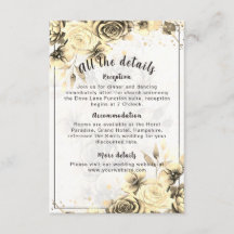 Sepia Rose - Enclosure card