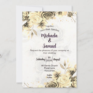 Sepia Rose - Wedding invitation
