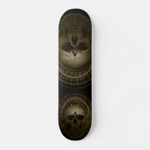 Sepia Skull skateboard
