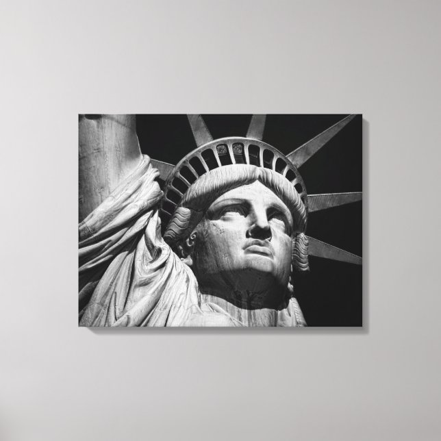 Sepia Statue of Liberty NYC Canvas Print (Front)