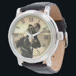 Sepia Style Custom Photo Watch<br><div class="desc">A custom photo wrist watch with your own special photo in a sepia style. You can use the customisation function to experiment with different photo filters if you wish.</div>