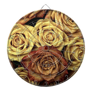 Sepia Tinted Roses Dartboard