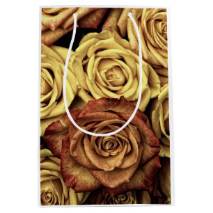 Sepia Tinted Roses Medium Gift Bag