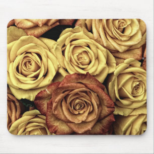 Sepia Tinted Roses Mouse Mat