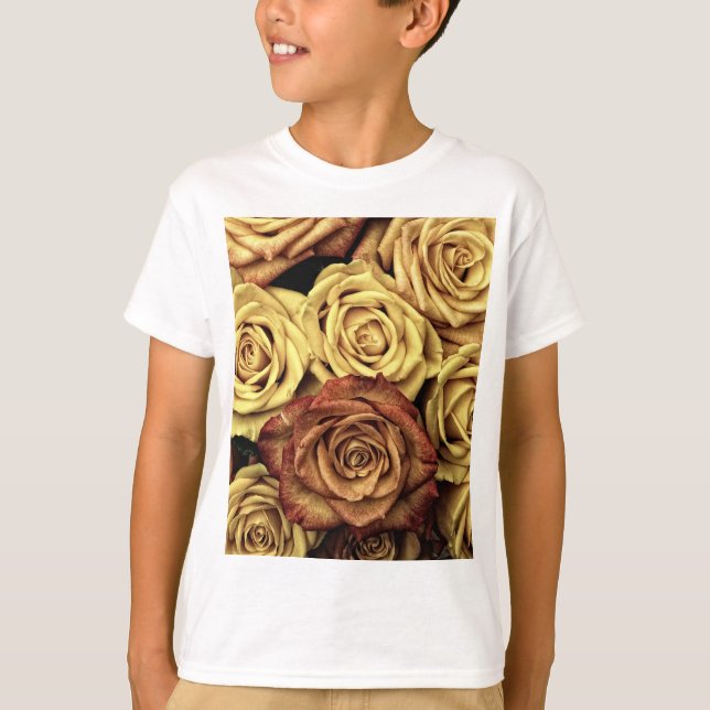 Sepia Tinted Roses T-Shirt (Front)