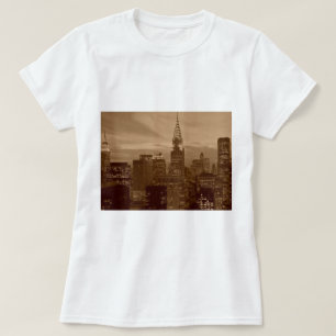 Sepia Tone New York City T-Shirt