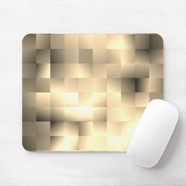   Sepia Tones in a Square Pattern Mouse Mat (With Mouse)