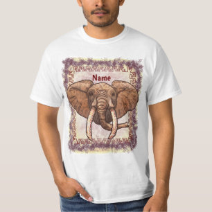 Sepia Tribal Elephant t-shirt