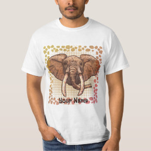 Sepia Tribal Elephant  t-shirt