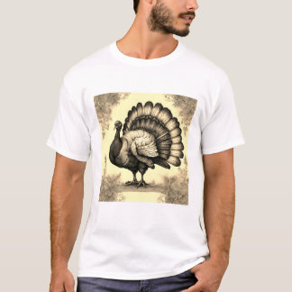 Sepia Turkey T-Shirt