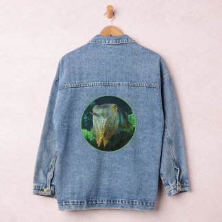 Sepia Up Close! - Round Photographic Design | Denim Jacket