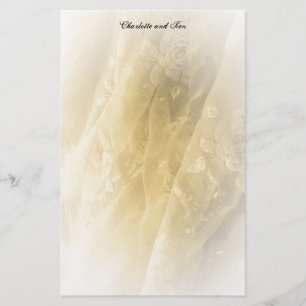 Sepia Voile Stationery