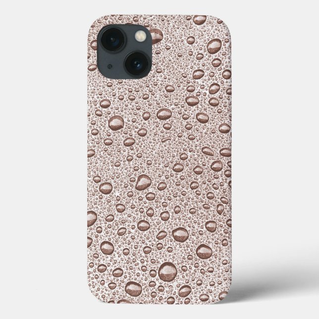 Sepia water droplets Case-Mate iPhone case (Back)