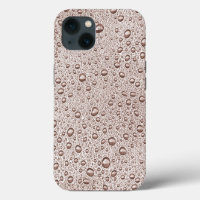 Sepia water droplets Case-Mate iPhone case