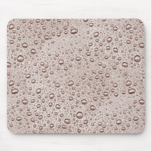 Sepia water droplets mouse mat