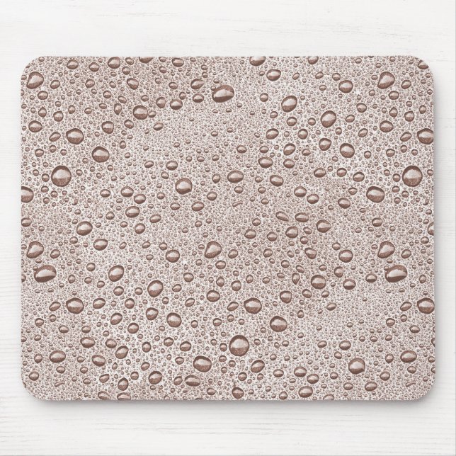 Sepia water droplets mouse mat (Front)