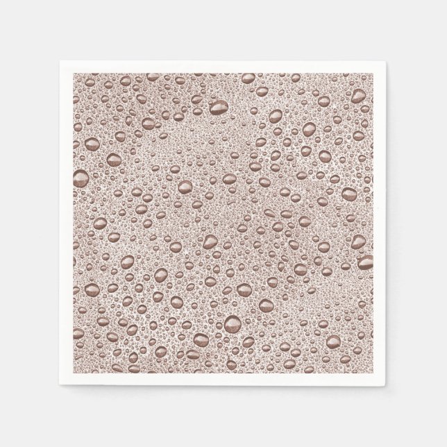 Sepia water droplets napkin (Front)