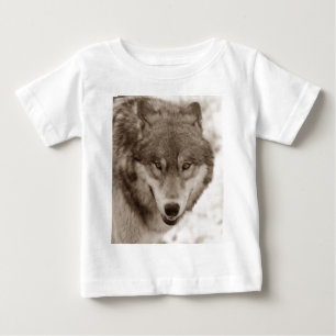 Sepia Wolf Baby T-Shirt