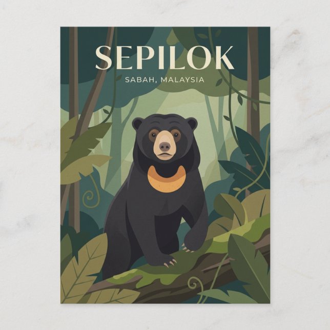 Sepilok Malaysia Postcard (Front)