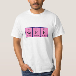 Sepp periodic table name shirt