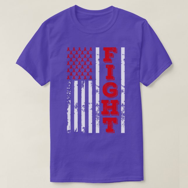 Sepsis Awareness Fight American Flag 4th Of July H T-Shirt (Design Front)